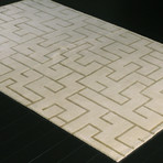 Maze // Ivory Rug (2'6"L x 8'W)