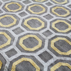 Octagon // Pewter Rug (2'6"L x 8'W)