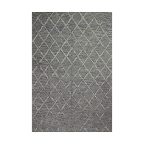 Rhombus // Grey Rug (2'6"L x 8'W)