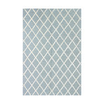 Rhombus // Light Blue Rug (2'6"L x 8'W)