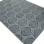 Scroll // Light Blue Rug (2'6"L x 8'W)