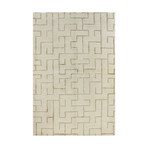 Maze // Ivory Rug (2'6"L x 8'W)