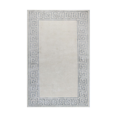 Greek Key // Ivory Rug (2'6"L x 8'W)