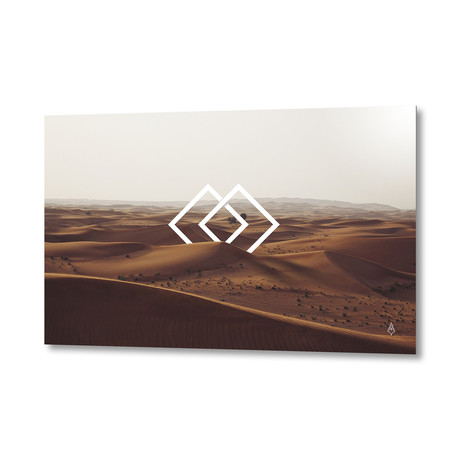 Abstract Shape 05 Desert // Aluminum Print (24"W x 16"H x .045"D)