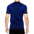 Leopard Running Tee // Blue + Black (M)