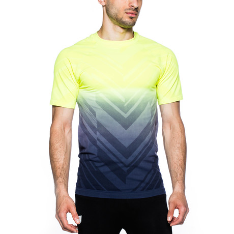 Ombre Running Tee // Stingray + Black (S)