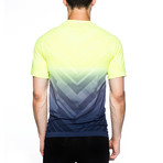 Ombre Running Tee // Stingray + Black (M)