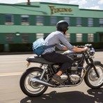 Radial Messenger Bag // Moroccan Blue