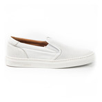 Benny Perforated Slip-On Sneaker // White (Euro: 43)
