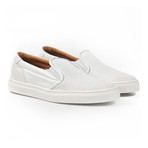 Benny Perforated Slip-On Sneaker // White (Euro: 39)