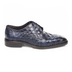 Jayson Croc Texture Dress Shoe // Navy (Euro: 43)