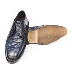 Jayson Croc Texture Dress Shoe // Navy (Euro: 43)