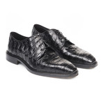 Jayson Croc Texture Dress Shoe // Black (Euro: 41)