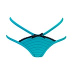 Portia Vintage Stitch Brief // Teal (XS)