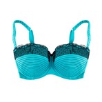 Portia Vintage Stitch Bra // Teal (28DD)