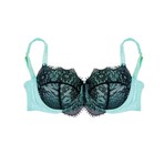 Cordelia Lace Overlay Bra // Absinthe (28DD)