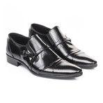 Uomini Italiani // Danyel Point Toe Dress Shoe // Black (Euro: 45)