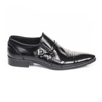 Uomini Italiani // Danyel Point Toe Dress Shoe // Black (Euro: 45)