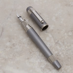 Tibaldi for Bentley Continental Silver Tempest Fountain Pen // Limited Edition