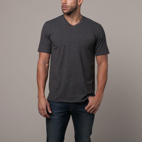 V-Neck Tee // Charcoal (S)