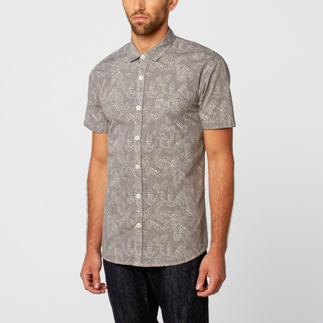 Milano Short-Sleeve Button-Up // Grey (S)