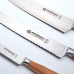 Pfeilring Cutlery // Chef, Bread + Paring Knife Set