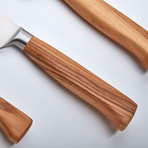 Pfeilring Cutlery // Chef, Bread + Paring Knife Set