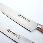 Pfeilring Cutlery // Chef, Bread + Paring Knife Set