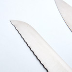 Pfeilring Cutlery // Chef, Bread + Paring Knife Set