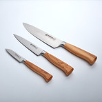 Pfeilring Cutlery // Chef, Utility + Paring Knife Set