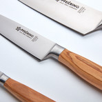 Pfeilring Cutlery // Chef, Utility + Paring Knife Set