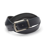 Puccio Reversible Belt // Black + Blue (Size 110 cm)