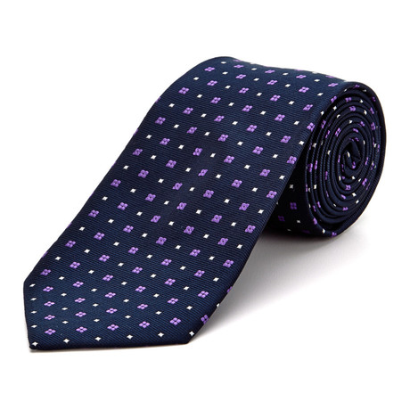 Blanc // Handmade Silk Tie // Navy Floral