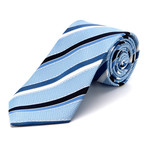 Blanc // Striped Handmade Silk Tie // Blue