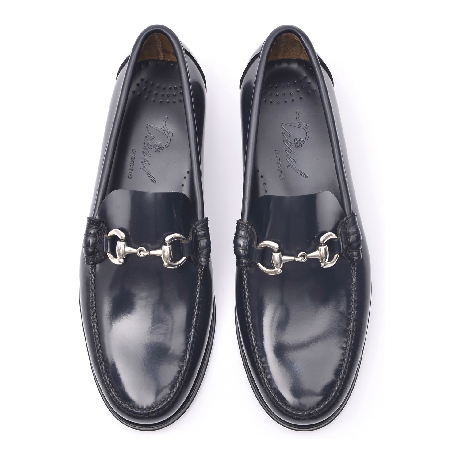 Rubber Sole Metal Ornament Loafer // Antic Blue (Euro: 39) - Tresel ...