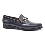 Rubber Sole Metal Ornament Loafer // Blue (Euro: 43)