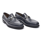 Rubber Sole Metal Ornament Loafer // Blue (Euro: 42)