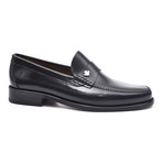 Leather Sole Ornament Loafer // Antic Black (Euro: 42)