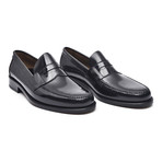 Leather Sole Banded Loafer // Antic Black (Euro: 42)