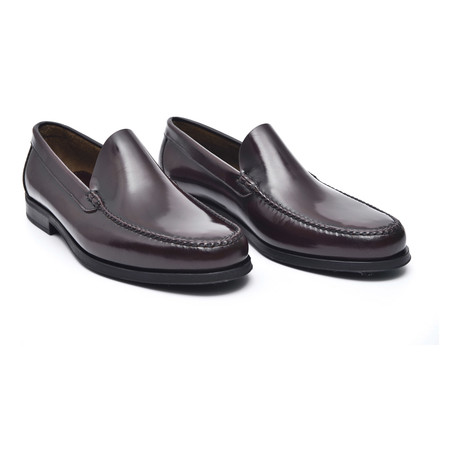 Rubber Sole Slip-On Loafer // Antic Bordeaux (Euro: 39)