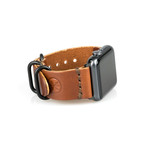 Apple Watch Strap // Whiskey Brown + Space Grey (Small/Medium)