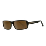 Brandest // Porsche Design // Square Sunglasses // Black (Green Lens)