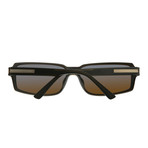 Brandest // Porsche Design // Square Sunglasses // Black (Green Lens)