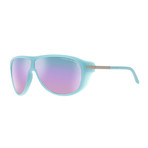 Porsche Design // Sport (Blue Frame + Multicolor Mirrored Lenses)