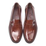 Leather Sole Ornament Loafer // Chestnut (Euro: 41)