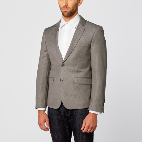 Pinstripe Dress Jacket // Grey (US: 36R)