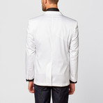 Solid Slim-Fit Blazer // White (XL)