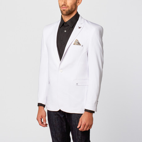 Modern Slim-Fit Blazer // White (XS)