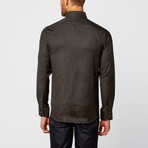 Jacquard Dress Shirt // Black (L)