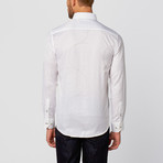 Jacquard Dress Shirt // White (M)